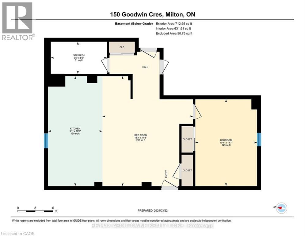 150 GOODWIN Crescent Unit# Bsmt, Milton, Ontario, L9E1H7 — Photo 14