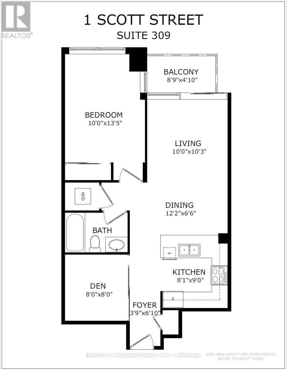 309 - 1 SCOTT STREET, Toronto (Waterfront Communities), Ontario, M5E1A1 — Photo 12