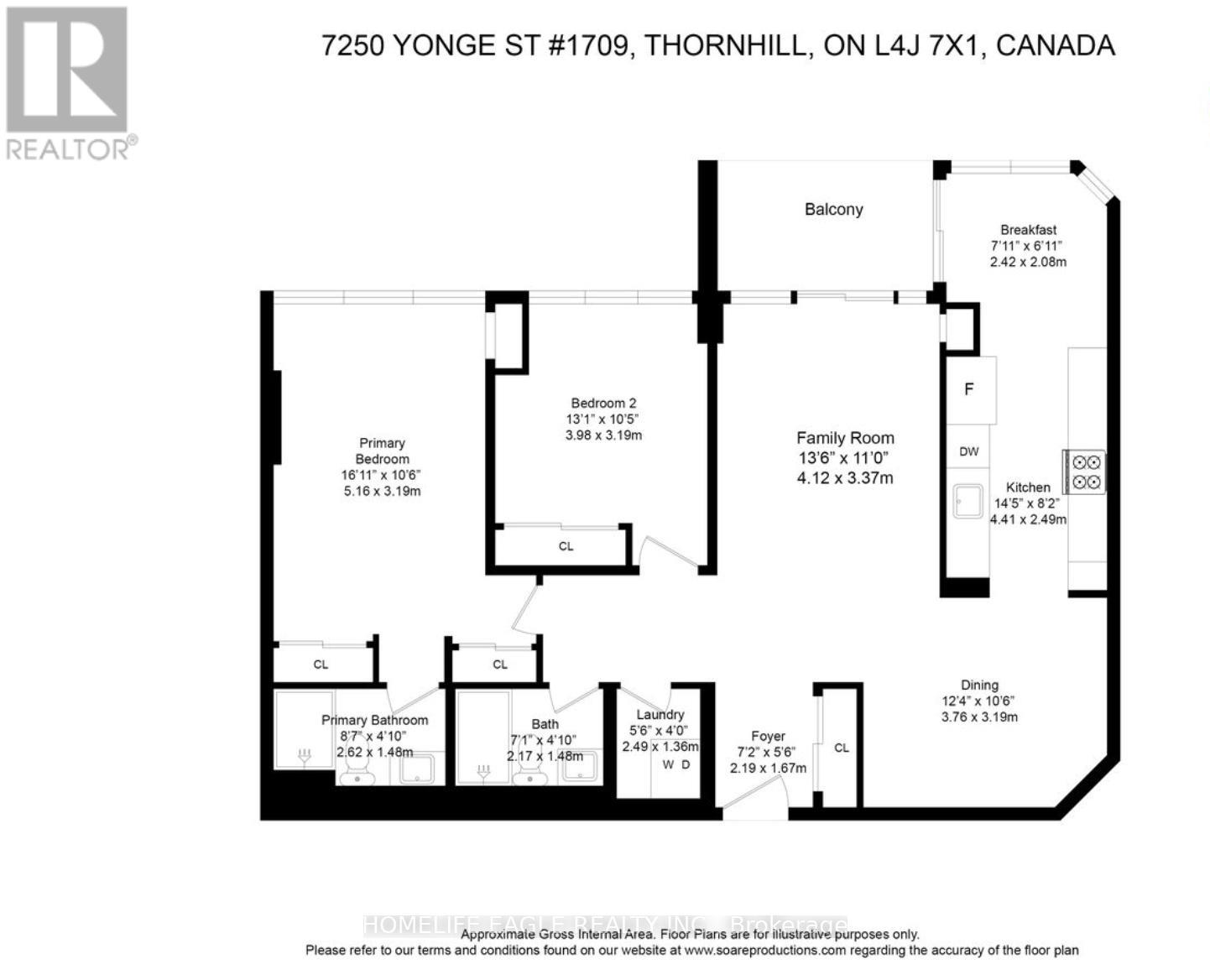 1709 - 7250 YONGE STREET, Vaughan (Crestwood-Springfarm-Yorkhill), Ontario, L4J7X1 — Photo 27