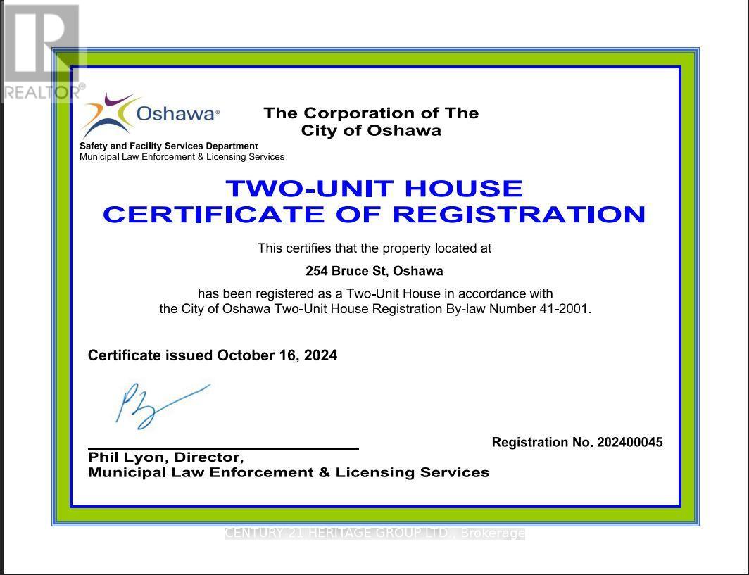 254 BRUCE STREET, Oshawa (Central), Ontario, L1H1R5 — Photo 2