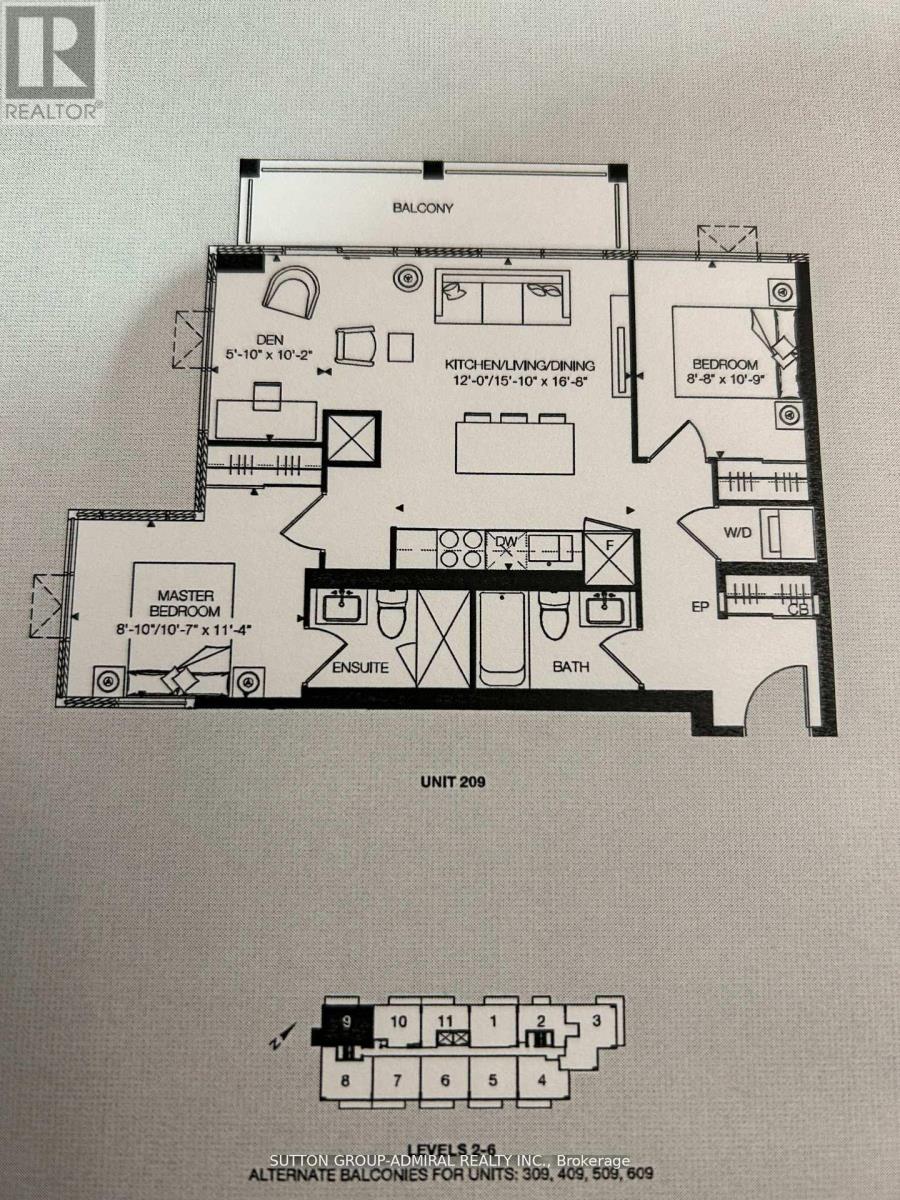 509 - 180 VETERANS DRIVE, Brampton (Northwest Brampton), Ontario, L7A5G7 — Photo 11