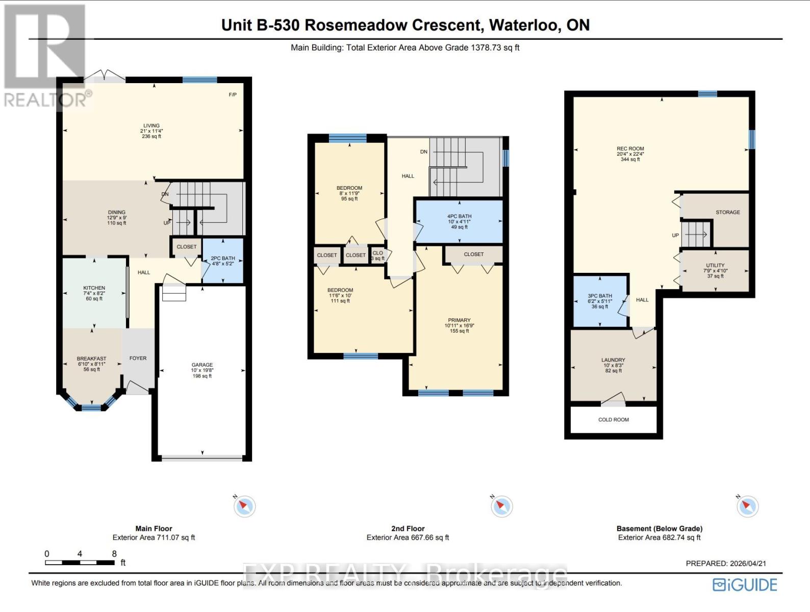 530B ROSEMEADOW CRESCENT, Waterloo, Ontario, N2T2A1 — Photo 46