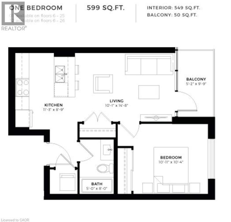 108 GARMENT Street Unit# 2512, Kitchener, Ontario, N2G0E2 — Photo 44