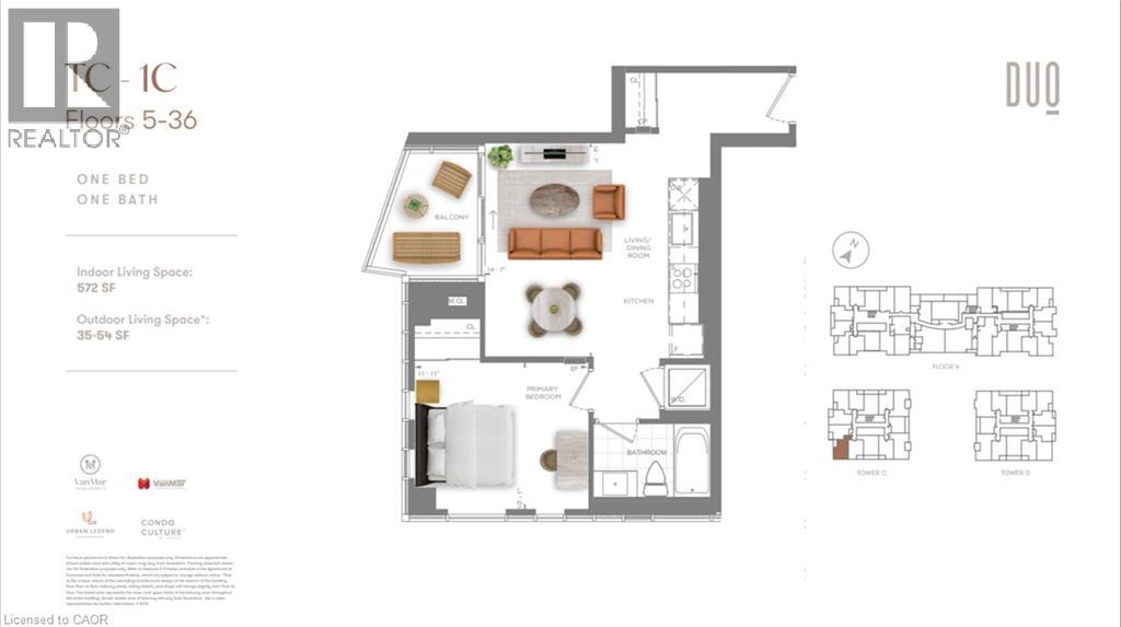 25 WELLINGTON Street S Unit# 2503, Kitchener, Ontario, N2G0G5 — Photo 2
